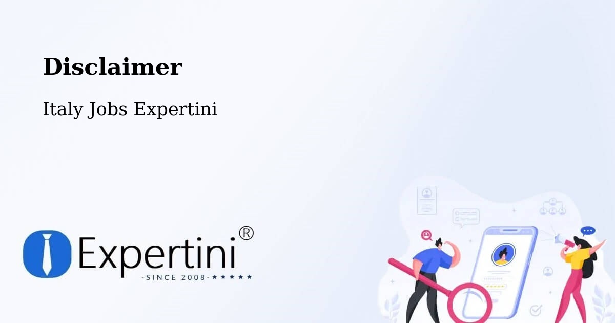 Disclaimer – Nonio - Italy Jobs Expertini